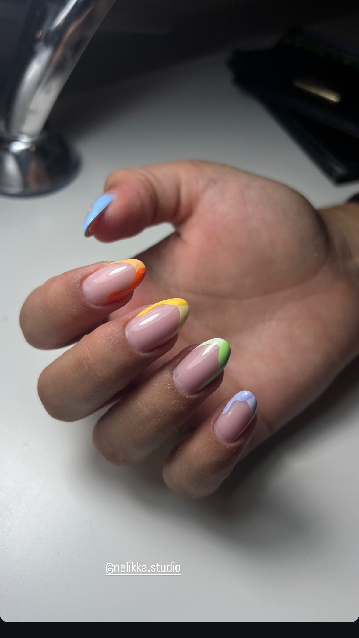 Ongles · French pastel